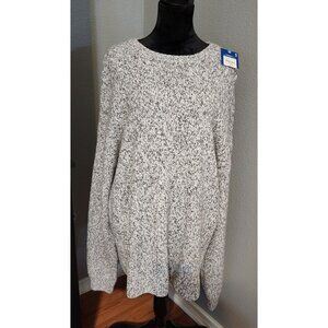 Arizona Jean Co. Gray & White Knit Oversized Sweater XXL New